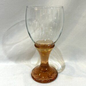 Fire and Light Stem Wine Glass Drinking Goblet Copper Gold Stem